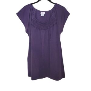 Maternity Oh Baby by motherhood top purple medium
